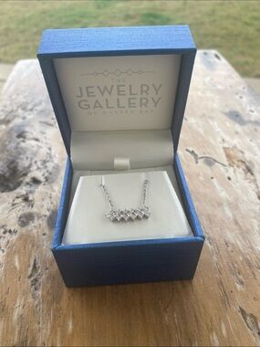 14K white gold jewelry gallery necklace